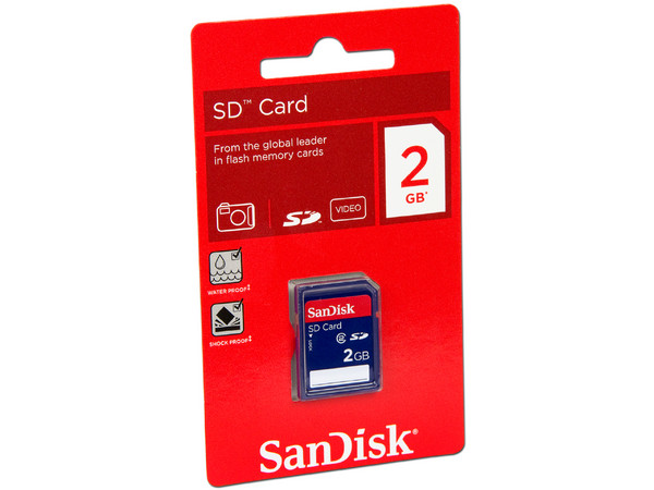 Memoria SanDisk de 2GB, Secure Digital (SD)