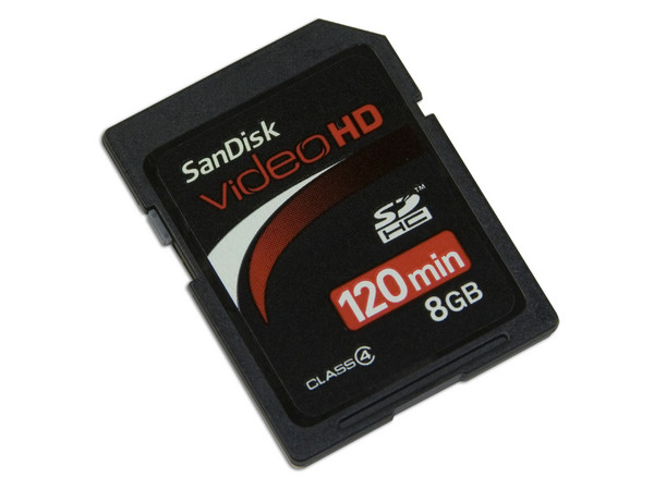 Memoria SanDisk Video HD SDHC de 8GB Ideal para Cámaras de Video