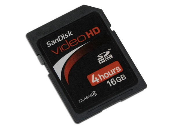 Memoria SanDisk Video HD SDHC de 16GB Ideal para Cámaras de Video
