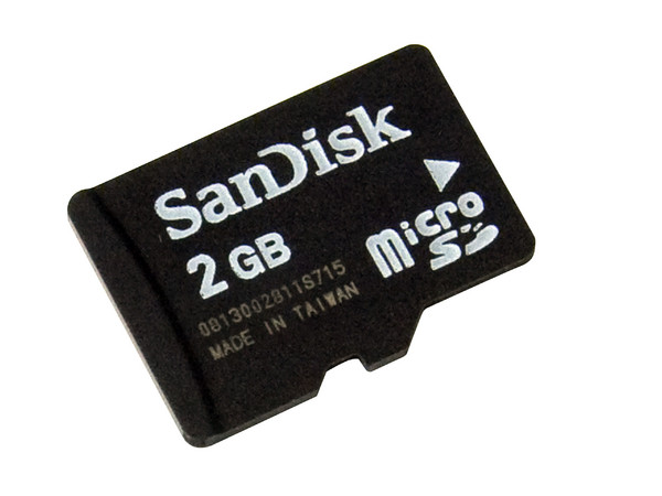 Memoria SanDisk MicroSD de 2GB
