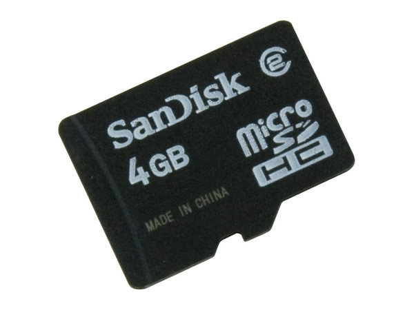 Memoria SanDisk MicroSD de 4GB