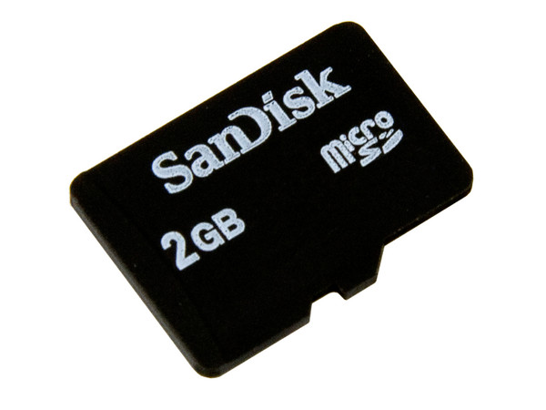Memoria SanDisk MicroSD de 2GB
