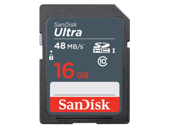 Memoria SanDisk Ultra SDHC UHS-I U1 de 16 GB, C10.