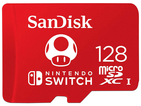 Memoria MicroSDXC UHS-I U3 SanDisk de 128GB para Nintendo Switch, Clase 10.