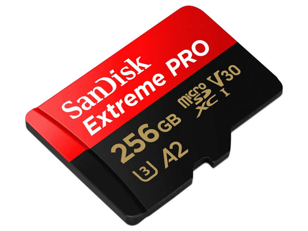 Memoria SanDisk Extreme PRO MicroSDXC UHS-I U3 de 256GB, Clase 10.