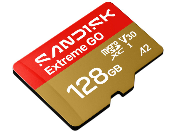 Memoria MicroSDXC SanDisk Extreme GO de 128GB, UHS-I,  V30.
