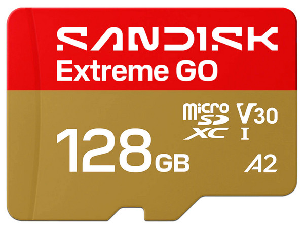 Memoria MicroSDXC SanDisk Extreme GO de 128GB, UHS-I,  V30.