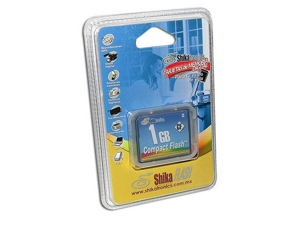 Memoria Shikatronics de 1 GB Compact Flash (CF)