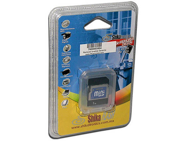 Memoria Shikatronics miniSD de 1GB