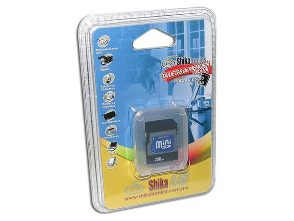 Memoria Shikatronics miniSD de 256MB