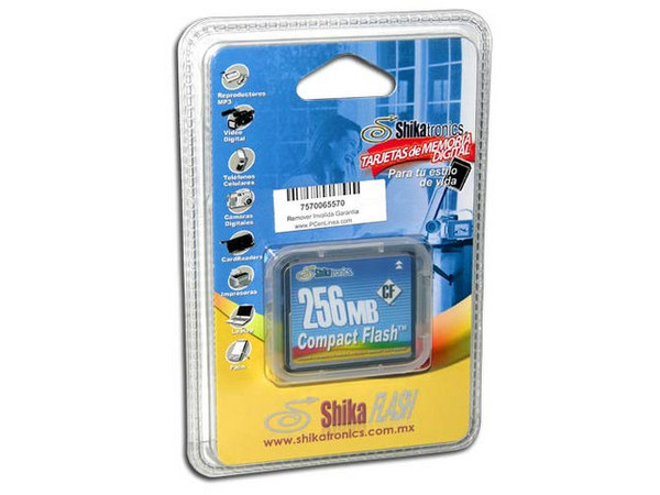 Memoria Shikatronics Compact Flash de 256MB