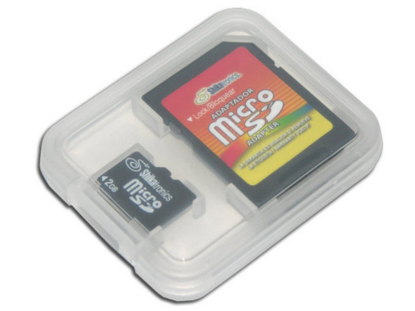 Memoria Shikatronics MicroSD con adaptador SD de 2GB