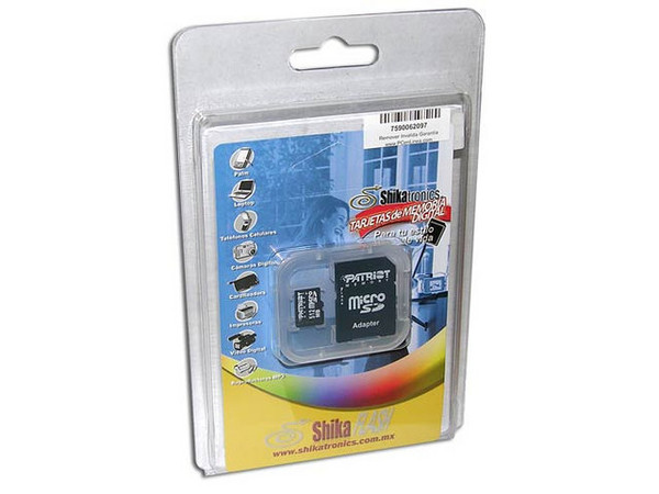 Memoria Shikatronics MicroSD de 512MB con adaptador