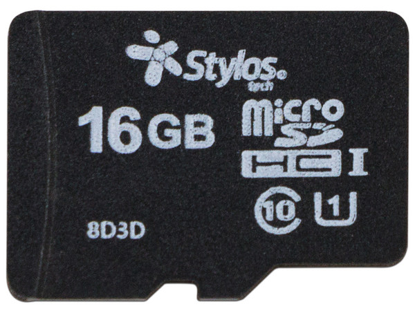 Memoria Stylos MicroSDHC de 16GB, Clase 10.
