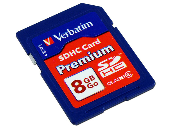 Memoria Verbatim Premium SDHC de 8 GB Clase 6