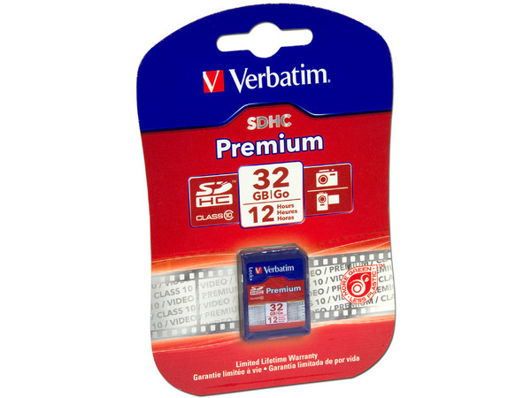 Memoria Verbatim Premium SDHC de 32 GB Clase 10