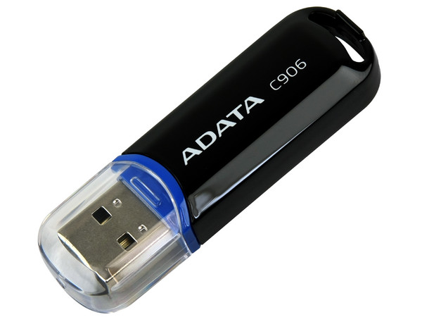 Unidad Flash USB 2.0 ADATA Classic C906 de 8 GB. Color Negro.
