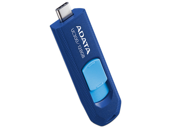 Memoria Flash USB-C 3.2 ADATA UC300 de 128GB. Color Azul.