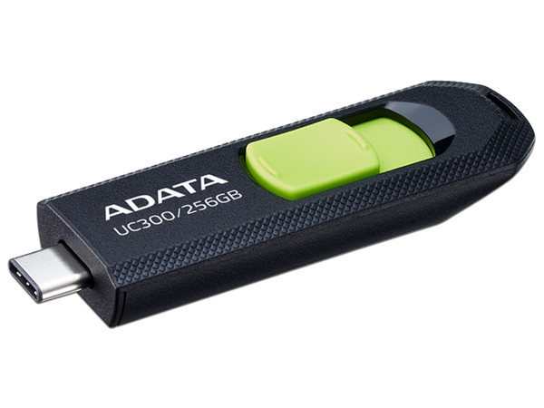 Memoria Flash USB-C 3.2 ADATA UC300 de 256GB. Color Negro.