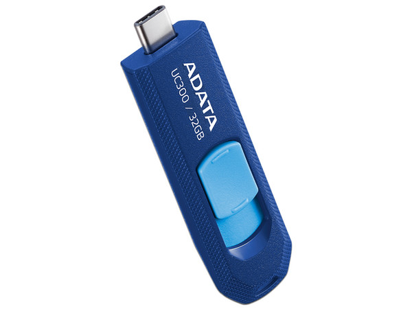 Memoria Flash USB-C 3.2 ADATA UC300 de 32GB. Color Azul.