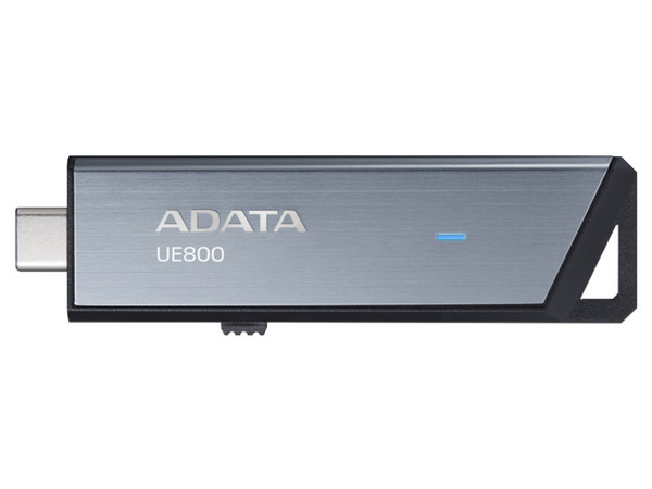 Unidad Flash USB Tipo C 3.2 ADATA AELI-UE800 de 128GB. Color Plateado.