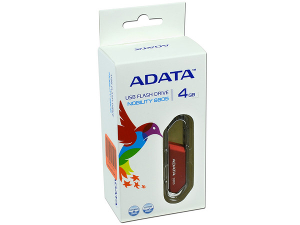 Unidad Flash USB 2.0 ADATA Nobility S805 Rojo de 4GB