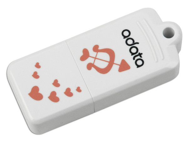 Unidad Flash USB 2.0 ADATA White Angel, de 8GB