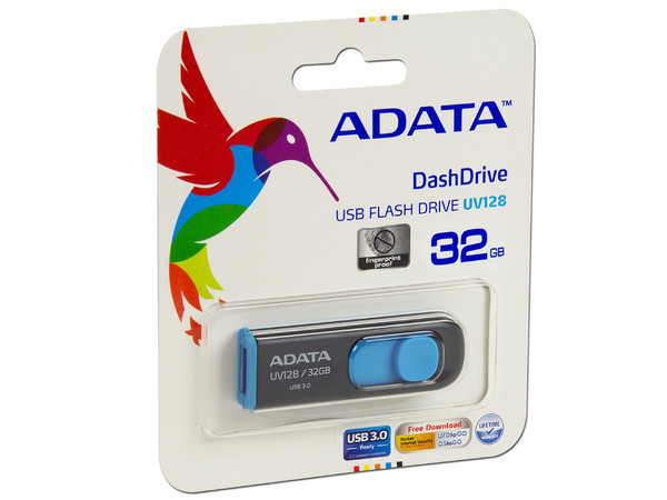 Unidad Flash USB 3.0 ADATA UV128 C008 de 32GB.