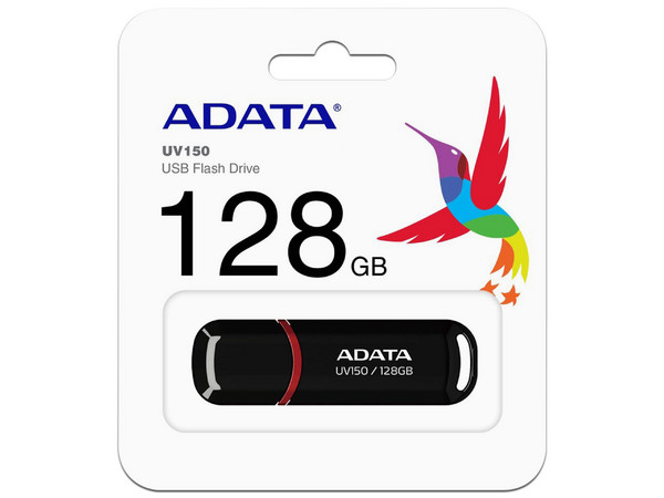Unidad Flash USB 3.0 ADATA Dash Drive UV150 de 128GB. Color Negro.