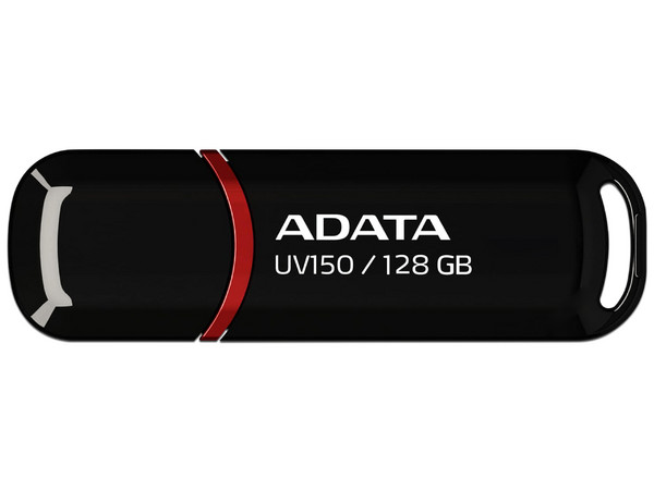 Unidad Flash USB 3.0 ADATA Dash Drive UV150 de 128GB. Color Negro.