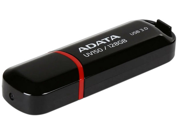 Unidad Flash USB 3.0 ADATA Dash Drive UV150 de 128GB. Color Negro.