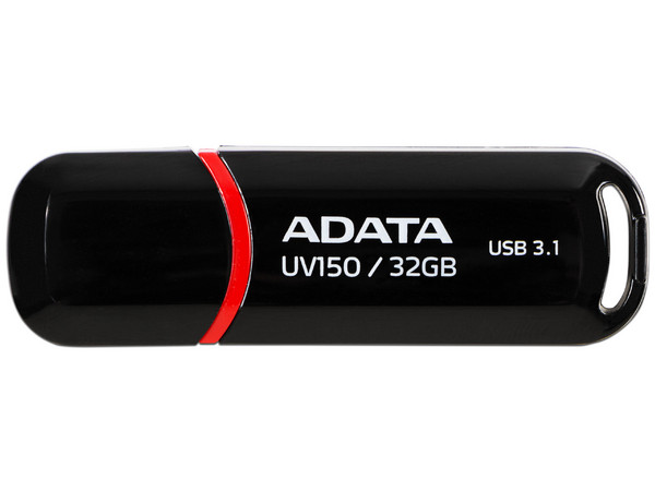 Unidad Flash USB 3.0 ADATA UV150 de 32GB. Color Negro.