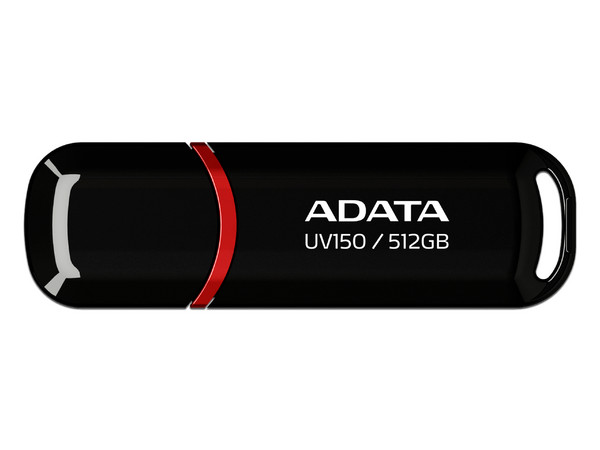 Unidad Flash USB 3.2 ADATA UV150 de 512GB. Color Negro.