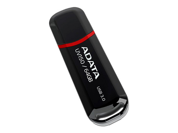 Unidad Flash USB 3.0 ADATA UV150 de 64 GB. Color Negro.