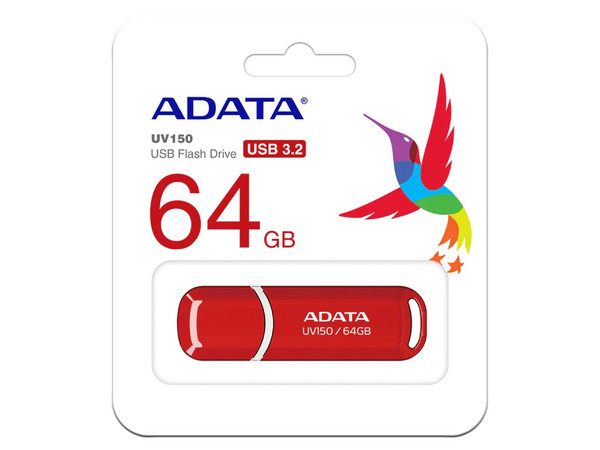 Unidad Flash USB 3.0 ADATA Dash Drive UV150 de 64GB.