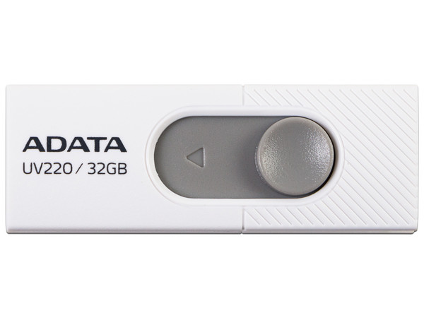 Unidad Flash USB 2.0 ADATA UV220 de 32GB. Color Blanco/Gris.