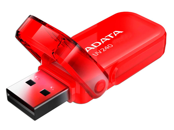 Unidad Flash USB 2.0 ADATA UV240 de 64GB. Color Rojo.