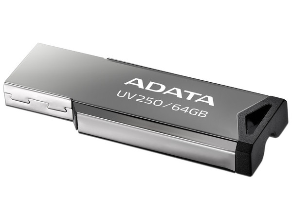 Unidad Flash USB 2.0 ADATA UV250 de 64GB. Diseño Metálico.
