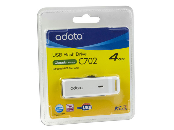 Unidad Flash USB 2.0 ADATA Classic de 4GB