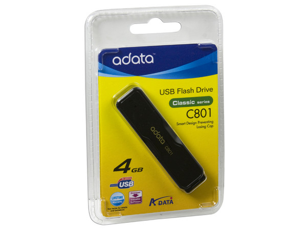 Unidad Flash USB 2.0 ADATA Classic C801 de 4GB