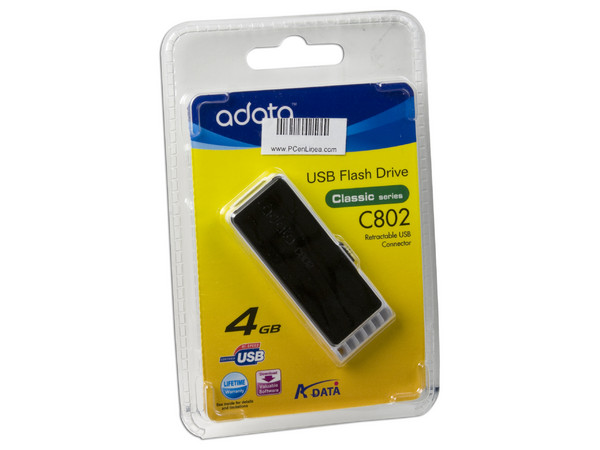Unidad Flash USB 2.0 ADATA Classic C802 de 4GB