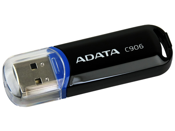 Unidad Flash USB 2.0 ADATA Classic C906 de 4 GB. Color Negro.