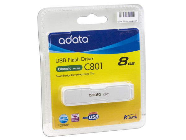 Unidad Flash USB 2.0 ADATA Classic de 8GB