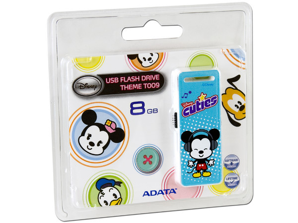 Unidad Flash USB 2.0 ADATA Disney Cuties Mickey Mouse de 8GB