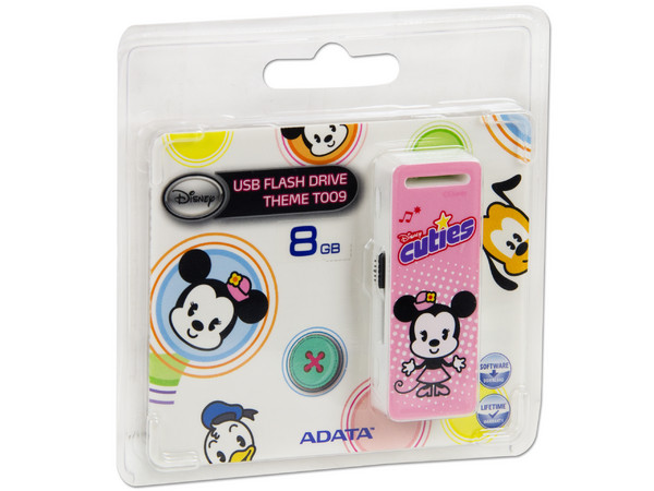 Unidad Flash USB 2.0 ADATA Disney Cuties Minnie de 8GB