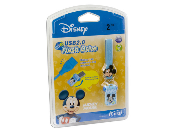 Unidad Flash Mini USB 2.0 ADATA Disney Mickey Mouse de 2GB