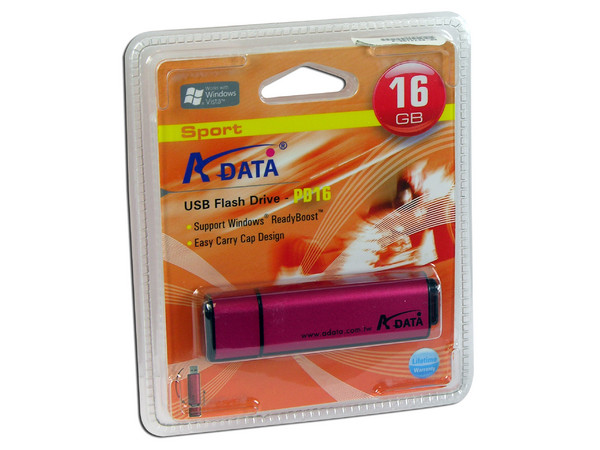 Unidad Flash USB 2.0 ADATA Sport Roja de 16GB
