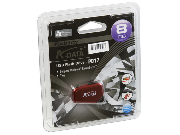 Unidad Flash USB 2.0 ADATA Nobility PD17 de 8GB