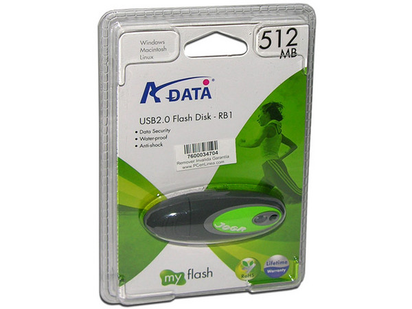Unidad de Almacenamiento Portátil MyFlash de 512MB, USB 2.0, a Prueba de Agua.