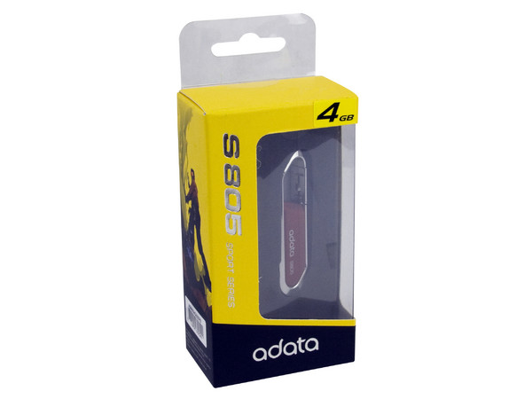 Unidad Flash USB 2.0 ADATA Sport Series S805 Roja de 4GB